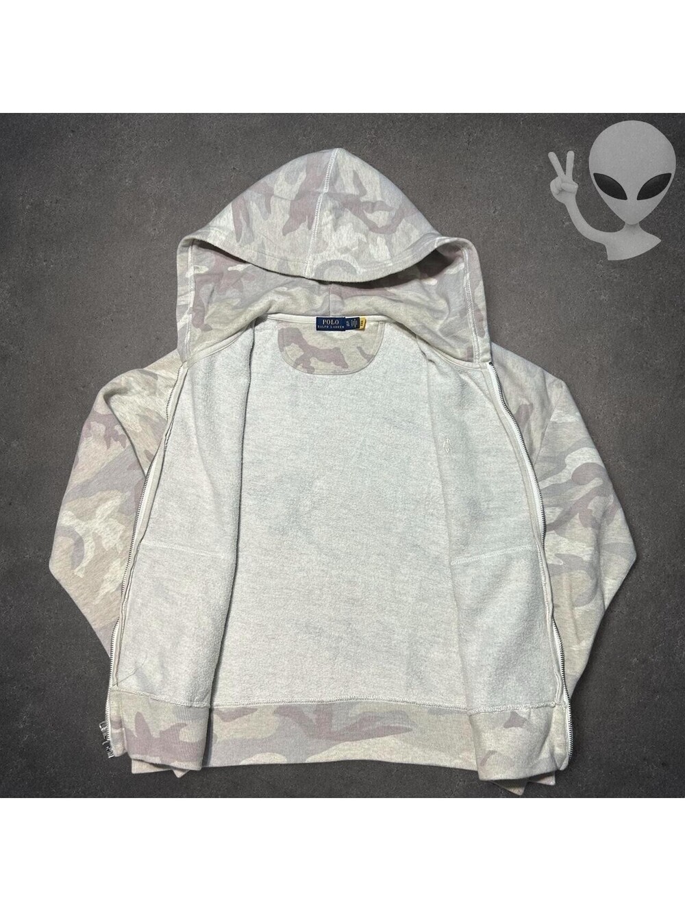 Polo Ralph Lauren Camouflage Full Zip Hoodie Sweatpants Tracksuit Womens M - Picture 5 of 8